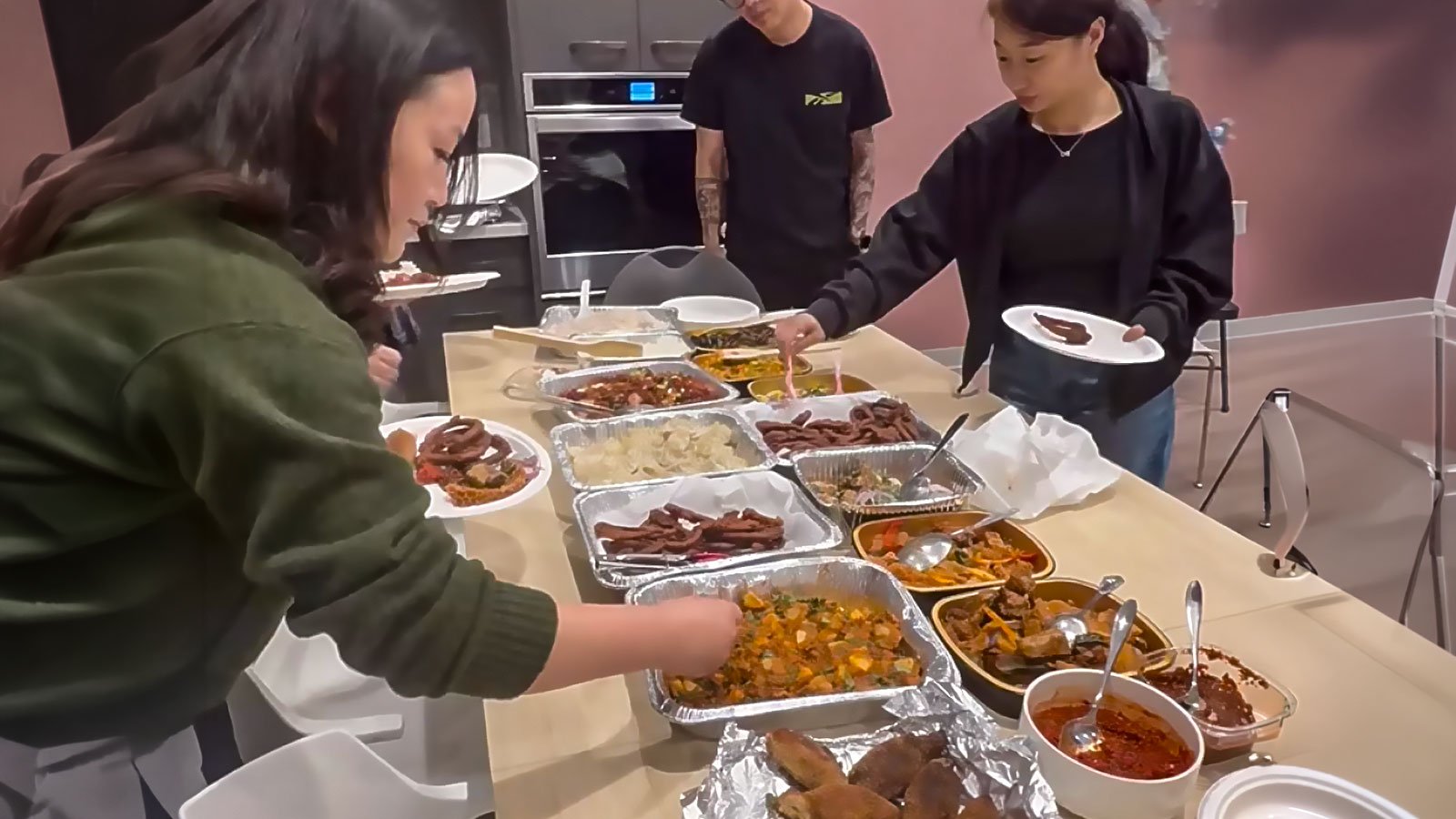 Community potluck dinner in Hamilton ON